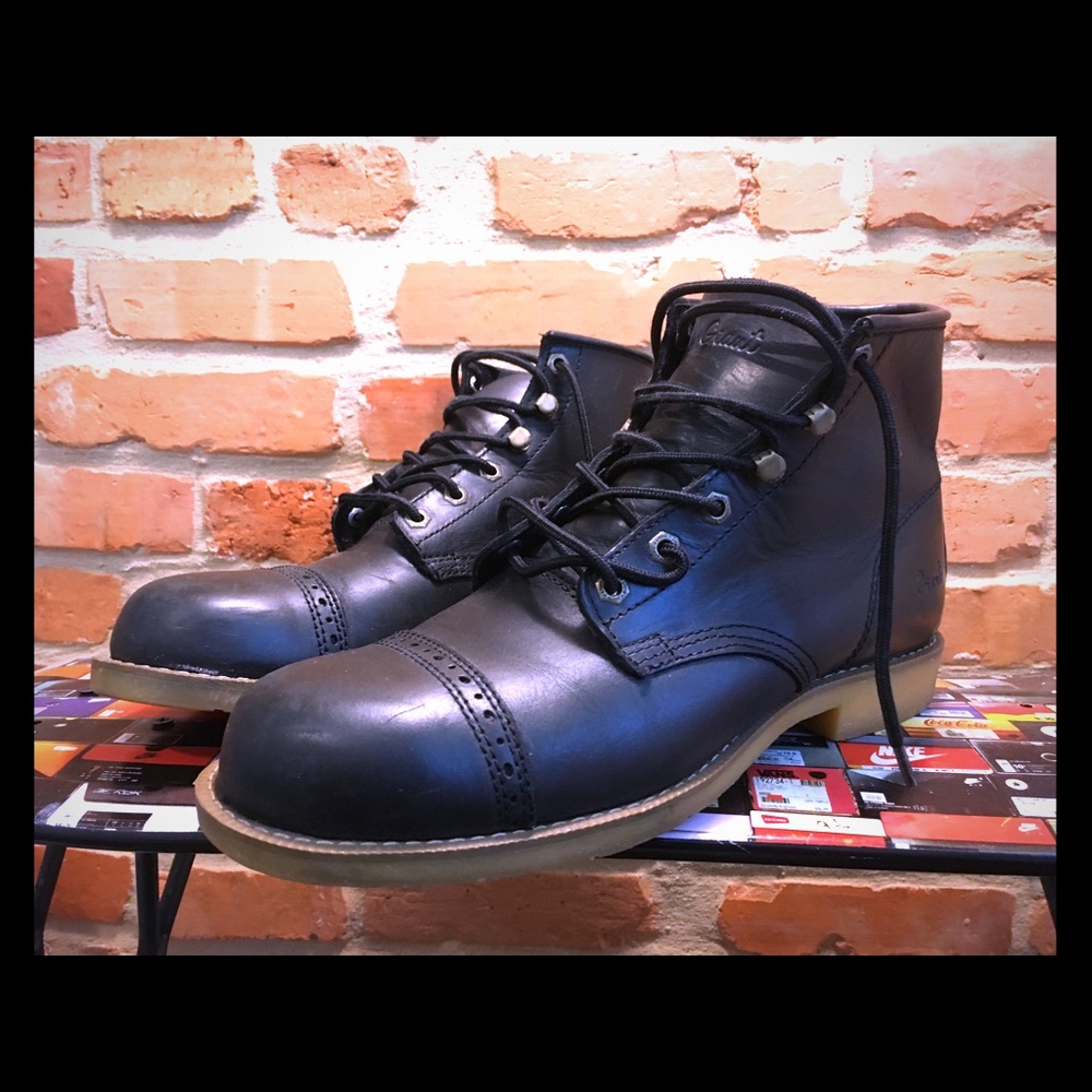 Giant Lace Up Boots Size 9.5